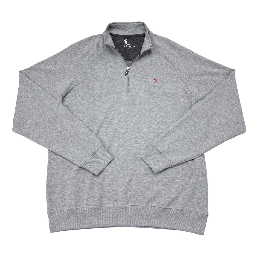 Friars Head Golf Club Pullover Mens XL Gray Fairway & Greene F&G Tech 1/4 Zip